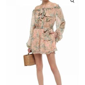 Zimmermann Floral Romper 100% silk
